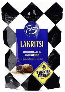 Fazer - Lakritsi Choco Tyrkisk Peber 135 Gram