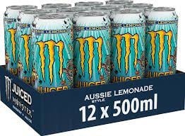 Monster Energy - Juiced Aussie Lemonade 500ml 12 Dosen