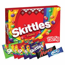 Skittles - Mittlere Auswahlbox 150,5 Gramm