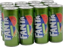 Fanta - Watermelon No Sugar 250ml 12 Canses - Fanta - Watermelon No Sugar 250ml 12 Cans
