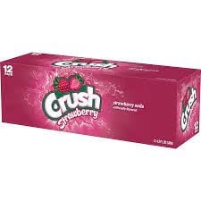 Crush - Strawberry Soda 355ml 12 Blikjes