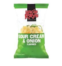 Uncle Ray's - Potato Chips Sour & Onion 120 Gram