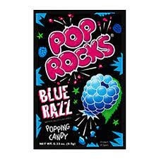 Pop Rocks - Bonbons à la framboise bleue 9 grammes