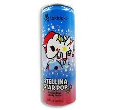 Boston America - Tokidoki Stellina Star Pop Blue Cotton Candy Soda 355ml