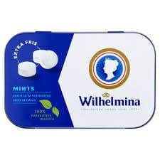 Boîte de bonbons à la menthe Wilhelmini, 50 grammes