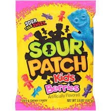 Sour Patch - Beeren-Tasche, 102 Gramm