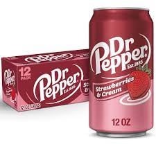 Dr. Pepper - Strawberry Cream 355ml 12 Blikjes