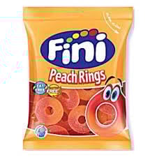 Fini - Peach Rings 75 Gram 12 Stuks (Halal)