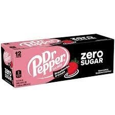 Dr. Pepper - Strawberry Cream Zero 355ml 12 Blikjes