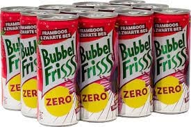 Bubbel Fris - Raspberry Black Currant 250ml 12 Cans