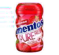 Mentos - Gum Pure Fresh Erdbeere Curvy 70 Gram