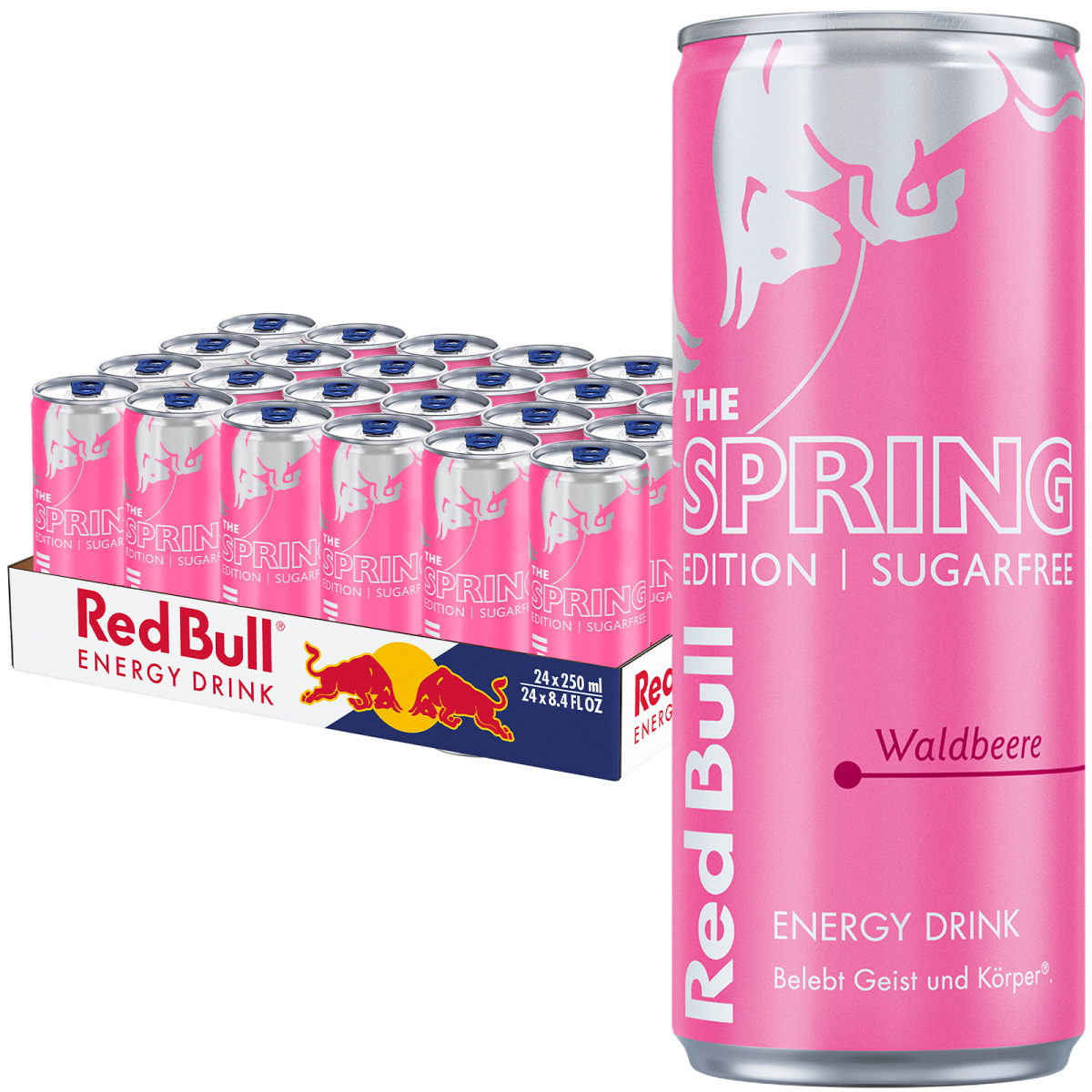 Red Bull - The Spring Edition Waldbeere 250ml 120 Tray´s A 24 Dosen (hele pallet)