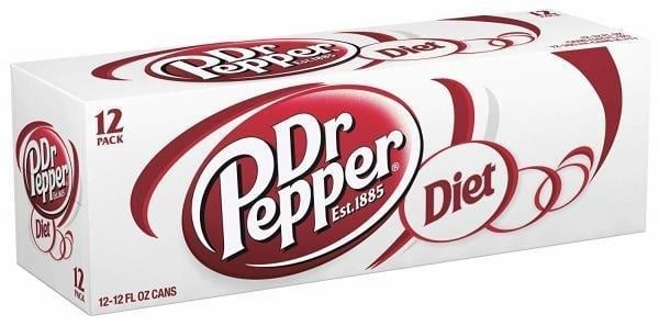 Dr Pepper - Diet 355ml 12 Blikjes