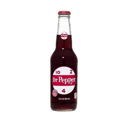 Dr. Pepper – Echter Zucker, Glas, 355 ml