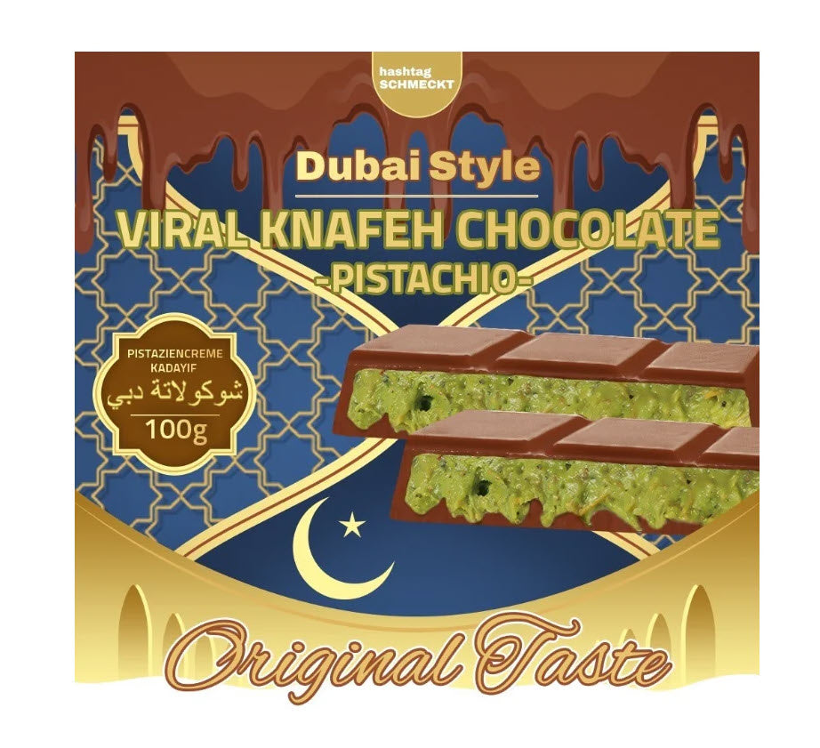 Dubai Style - Viral Knafeh Chocolate Pistachio 100 Gram