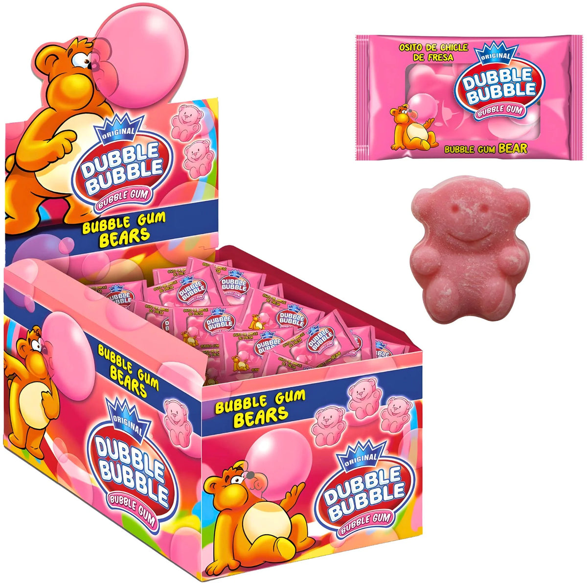Dubble Bubble - Gum Bears 4,5 Gram 150 Stuks