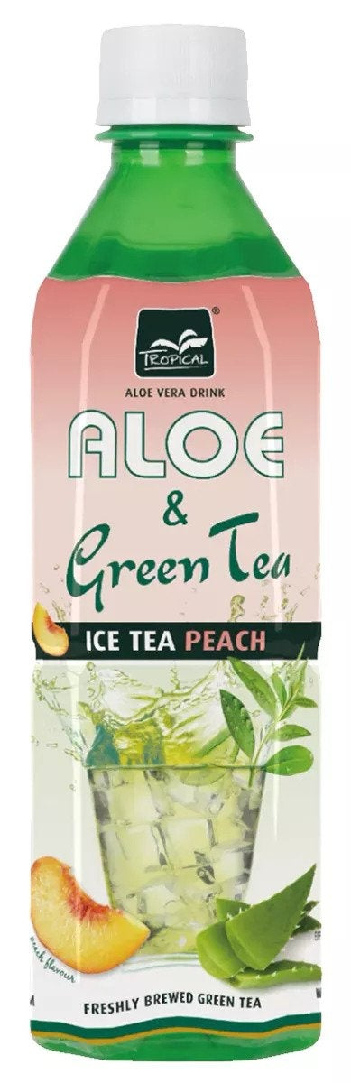 Tropical Aloe Vera - Green Tea Peach 500ml