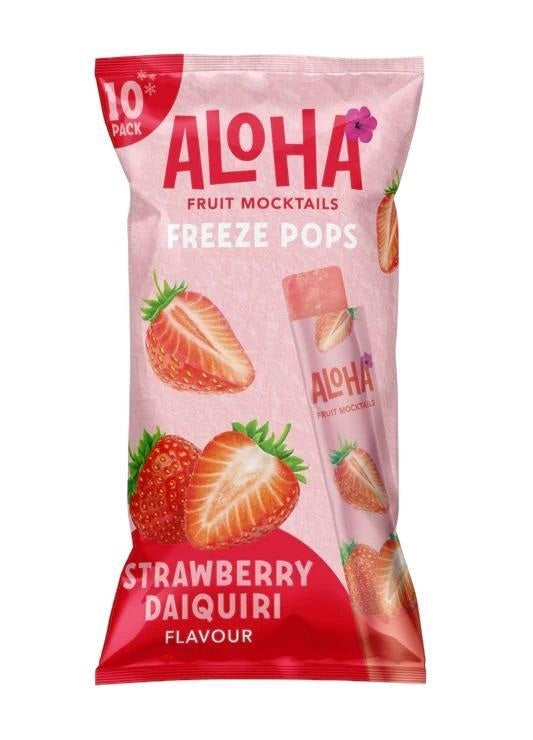 Aloha Mocktail - Strawberry Freeze Pops 10-Pack