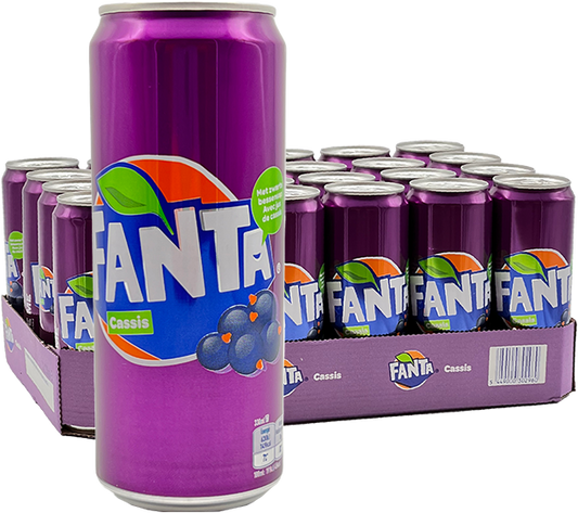 Fanta - Cassis 330ml 24 Blikjes