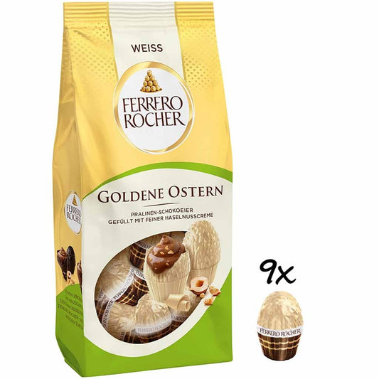 Ferrero Rocher - Goldene Ostern Weiße Schokoeier 90 Gram