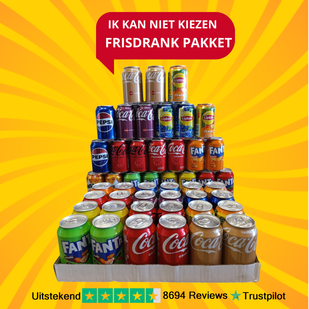 Ik Kan Niet Kiezen Frisdrank Pakket 24 Blikjes
