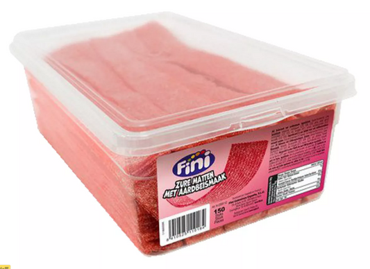 Fini - Zure Aardbeimatten 150 Stuks