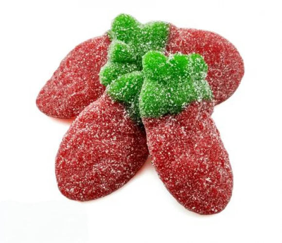 Fini - Giant Sour Sour Strawberries (8,5cm) 1 Kilo