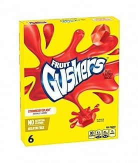 Fruit Gushers - Strawberry Splash 6 Pouches 136 Gram