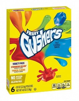 Betty Crocker - Fruit Gushers Variety Pack 136 Gram