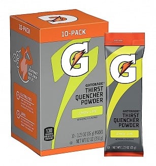 Gatorade – Durstlöscherpulver Zitrone-Limette, 35 Gramm, 10er-Packung