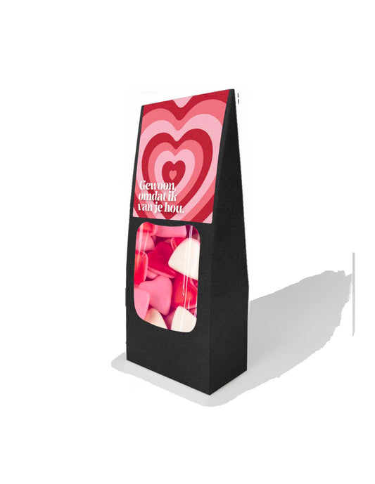 Gewoon Omdat Ik Van Je Hou (love hartjes) 150 Gram