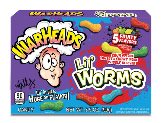Warheads - Lil Worms Theater Box 99 Gram