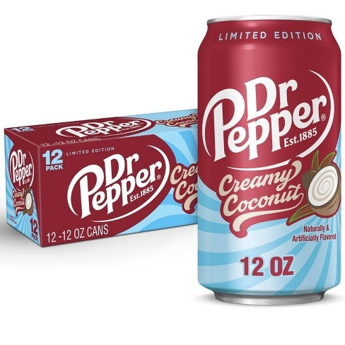 Dr. Pepper - Creamy Coconut 355ml 12 Blikjes