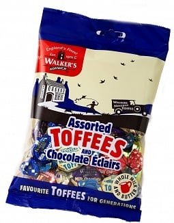 Walkers - Nonsuch Gemischte Toffees &amp; Eclairs, 150-Gramm-Beutel