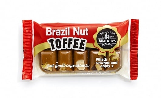 Walkers - Nonsuch Brazil Nut Toffee Bars 100 Gram