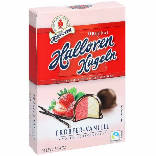 Halloren - Kugeln Erdbeer-Vanille 125 Gram