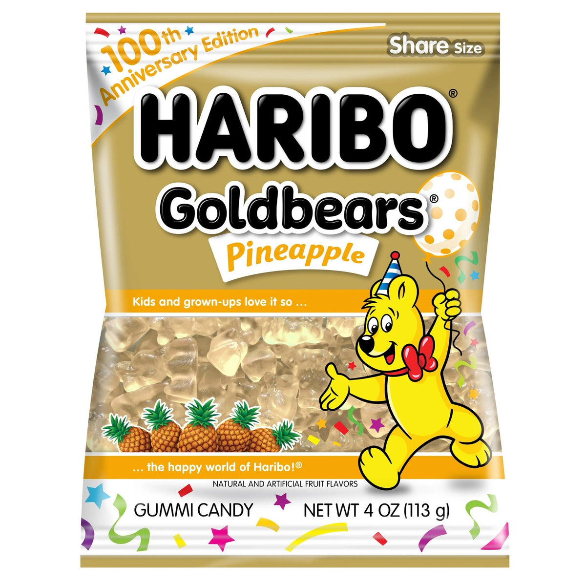 Haribo - Gold Bears Pineapple 113 Gram