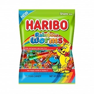 Haribo - Regenbogenwürmer 142 Gramm