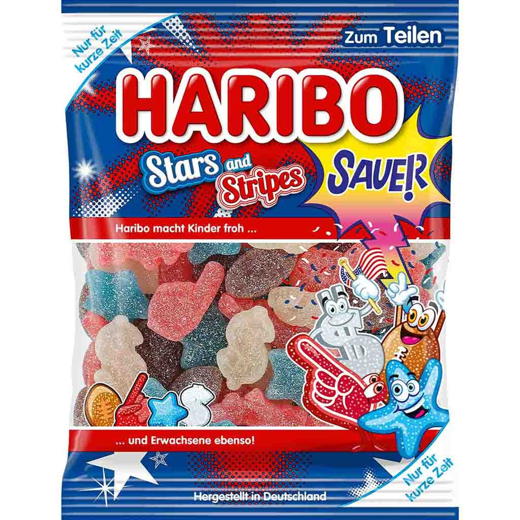Haribo - Stars And Stripes Sauer 175 Gram