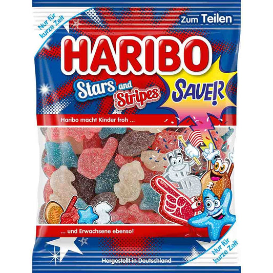 Haribo - Stars And Stripes Sauer 175 Gram