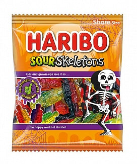 Haribo - Sour Skeleton Clipstrip 160 Gram