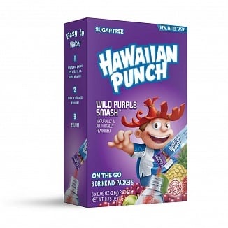 Hawaiian Punch - On-The Go Drink Mix Wild Purple Smash Squeeze 21 Gram
