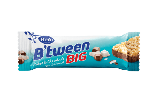 Hero - B'tween Big Kokos/Choco 50 Gram 24 Stuks
