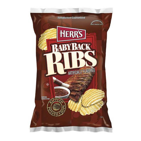 Herr's - Baby Back Ribs Potato Chips 198,5 Gram