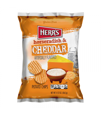 Herr's - Cheddar & Horseradish Potato Chips 184,3 Gram