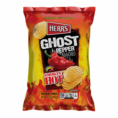 Herr's - Smokin' Hot Ghost Pepper Potato Chips 184,3 Gram