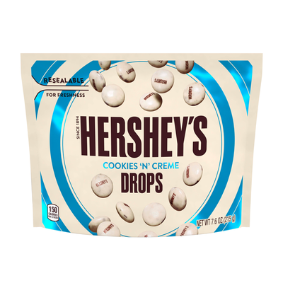 Hershey's - Cookies 'N' Crème Drops Pouch 215 Gram