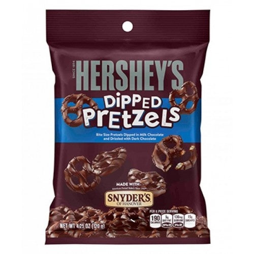 Hershey's - Milk Chocolate Dipped Pretzels 120 Gram