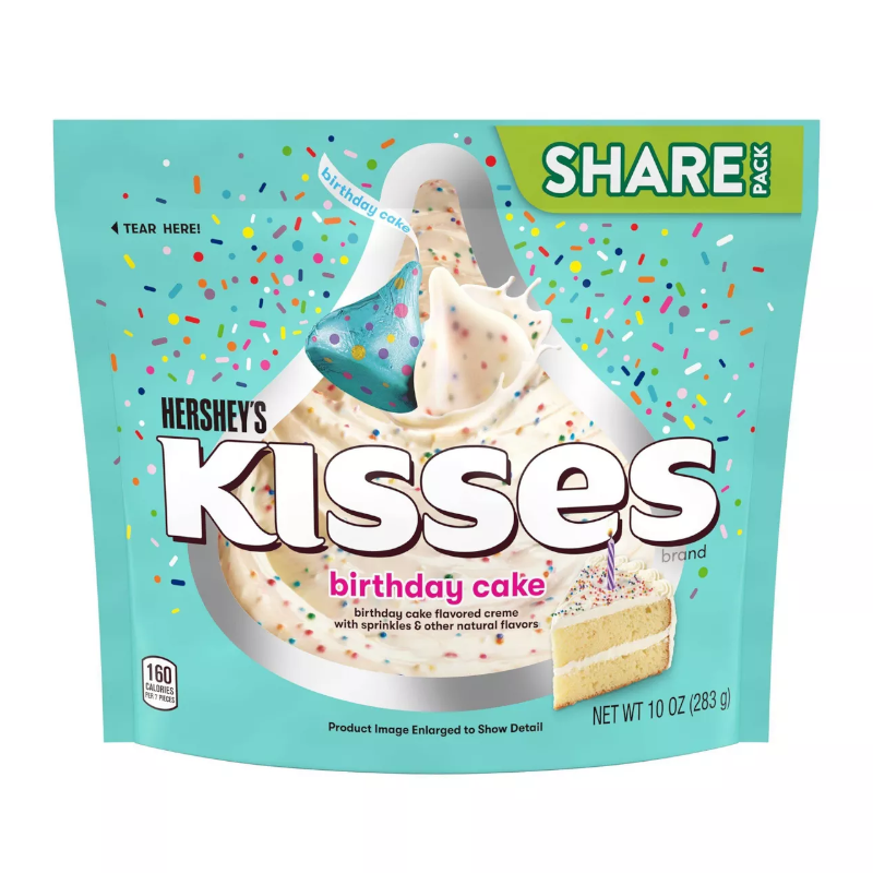 Hershey's - Kisses Geburtstagskuchen-Share-Packung 283 Gramm