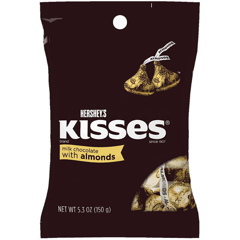 Hershey's - Kisses Milchschokolade mit Mandeln 150 Gramm